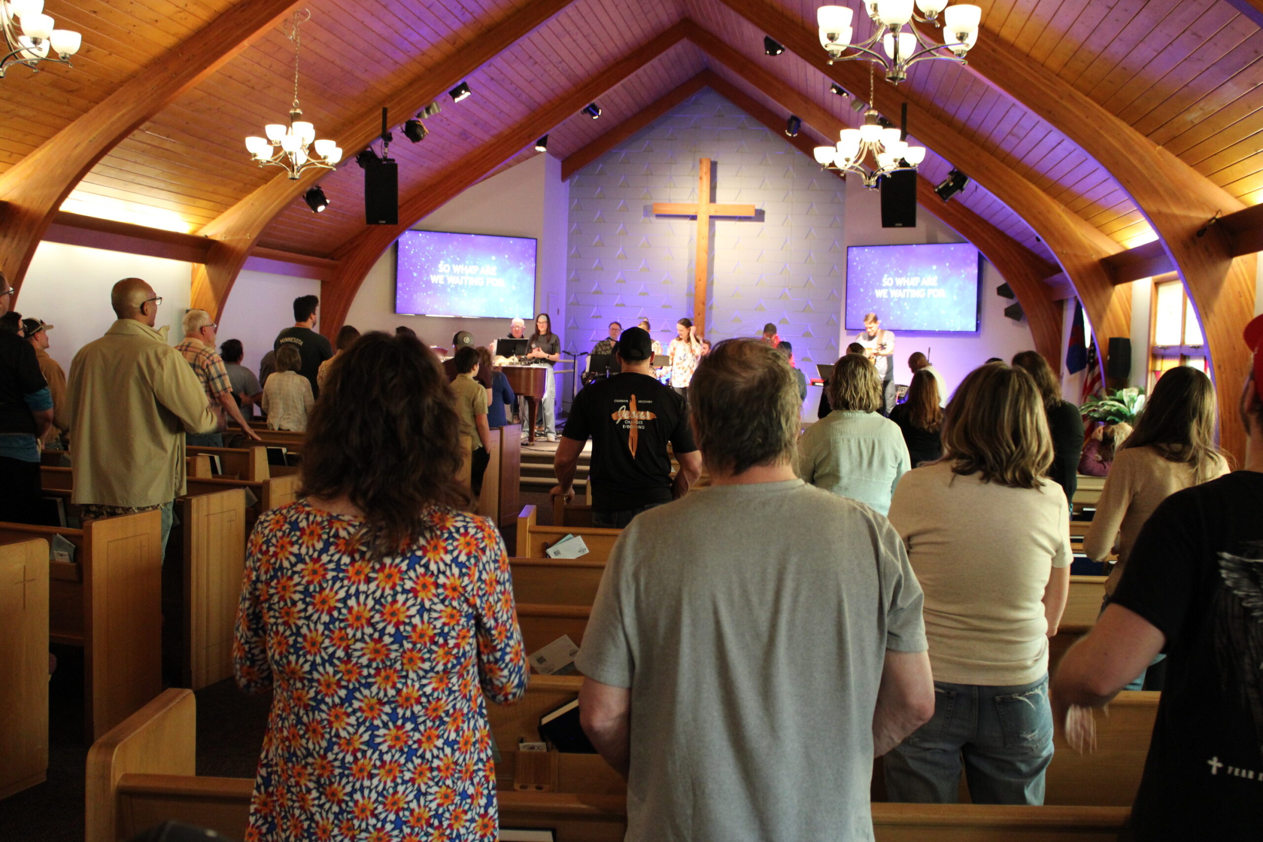 Riverview Church sanctuary during Sunday service